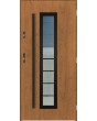 Sta Hevelius noir - steel modern entry door with glass