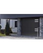WIS E1D2 -  sectional garage door with silver decorative element