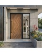 PIVOT WOODLINE 4 - pivot door covered Creek Larch High Pressure Laminate wood imitation