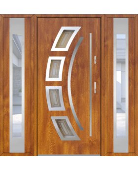 Fargo 21 T - exterior front entry door with 2 side panels