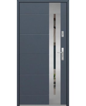 Fargo 26 DB - composite front door with one side panel Domadeco