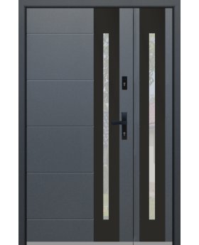 Fargo 26B - stainless steel front door Domadeco