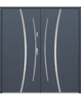 Fargo 40 double - french stainless steel large front door