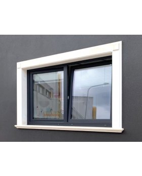 AL86-D2 - Double tilt and turn aluminum window