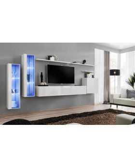 2016 New Arrival Fancy LED Light TV Unit Wall Unit for Living Room