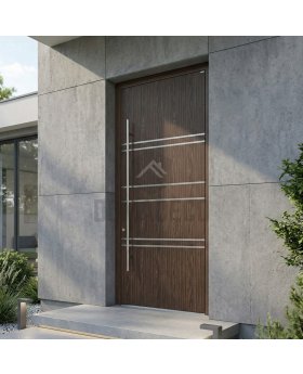 wenge aluminum entrance door