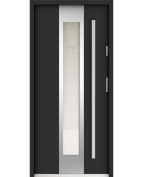Sta Amerigo - stainless steel contemporary door with glass