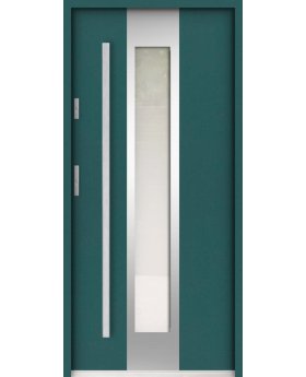 Sta Amerigo - stainless steel contemporary door with glass