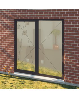 AL86-B4 - tilt and turn balcony double door (inside opening)