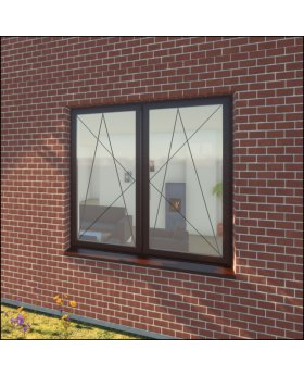 AL86-D3 - Double tilt and turn aluminum window