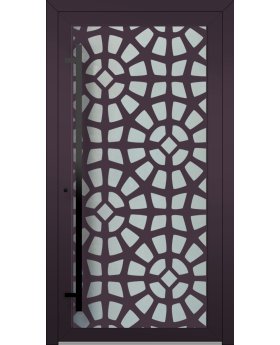 LIM G2 - Glass front aluminum door with decorative panel