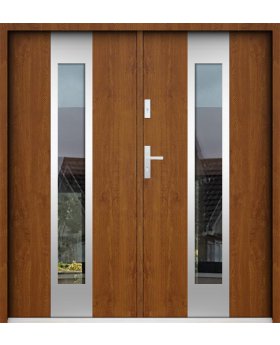 Sta Amerigo Double - stainless steel contemporary double door with glass