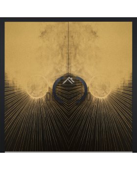 LIM M20 double - aluminum double hinged door with gold texture of milled metal