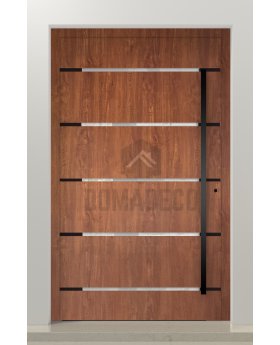 PIVOT C7 - Modern Pivot Entry Door with horizontal glass