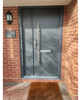 Fargo 26C DB - contemporary front door with side panel