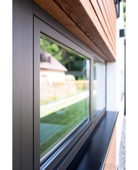 AL86-D1 - Double aluminum window - tilt and turn / fixed