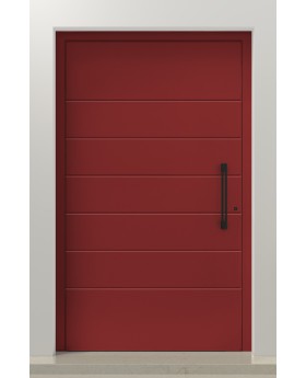 PIVOT AP05 - aluminum modern pivot entry door with ribs
