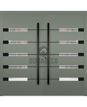 LIM AP18A double - aluminum double hinged front door