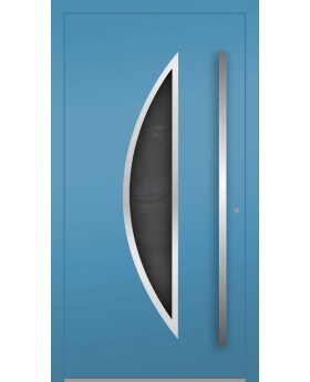 LIM Bow - matte finish aluminum door with glass