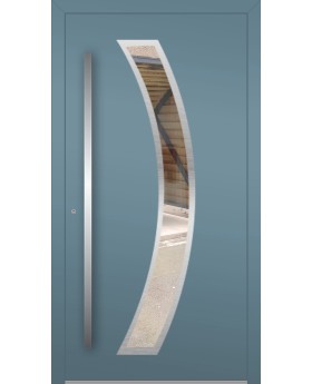 LIM Bumerang - energy saving modern aluminum door for luxury house