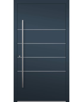 LIM C10 - strong aluminum entry door with stripes