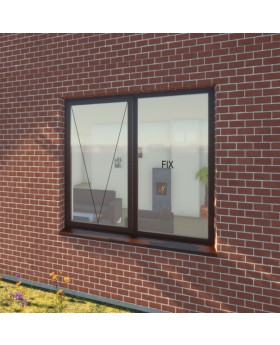 S68-D3 -  double aluminum window top hung and fixed