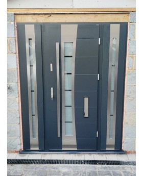 Fargo 37 T - stainless steel front door with two side panels
