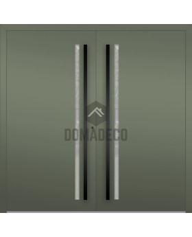 LIM Flet A double - aluminum double hinged front door with vertical glass