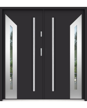 Sta Gaspard Double - decorative steel double front door for villa entrance