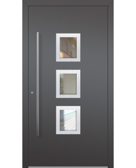 LIM Izobar - aluminum front door with three window
