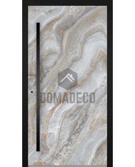 LIM Grigio - aluminum hinged door covered with grigio sintered quartz