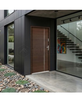 Mahogany external modern front door