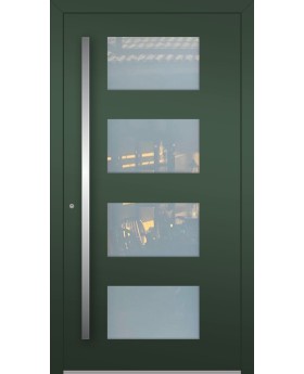 LIM C2 - aluminum entry hinged door with four glass