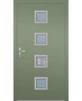 LIM AP08 - hurricane resistant modern aluminum front door