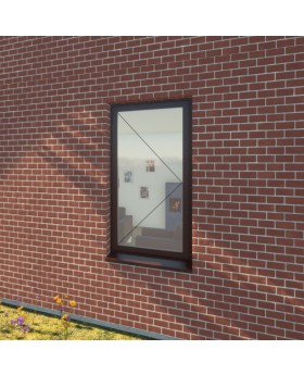 AL86-S2 -  turn open aluminum window (inside opening)