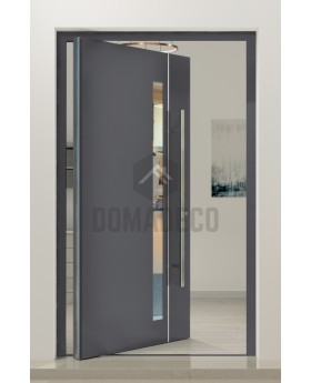 PIVOT Tiret - anti-burglary aluminum pivot entrance door