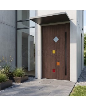 LIM Tonel - matte finish aluminum hinged door