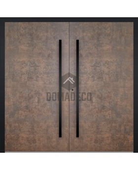 LIM V53 double - double aluminum front door covered with sintered quartz