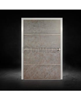 PIVOT V56 - aluminum pivot door covered with sintered quartz Domadeco