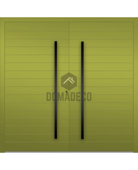 LIM V58 double - aluminum exterior prehung double door with ribs