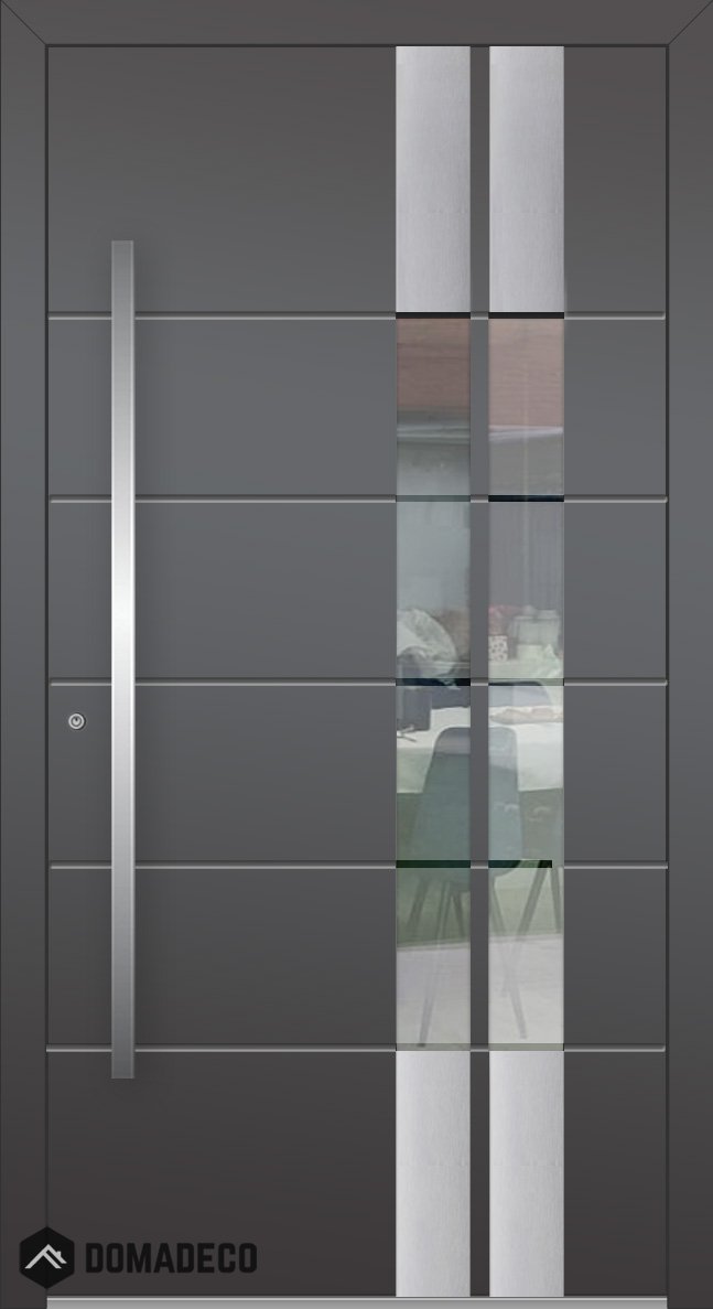 LIM C3 - modern entry aluminum door Domadeco