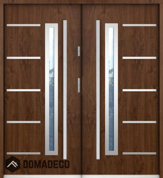 Sta Picard Double - stainless steel exterior double front door