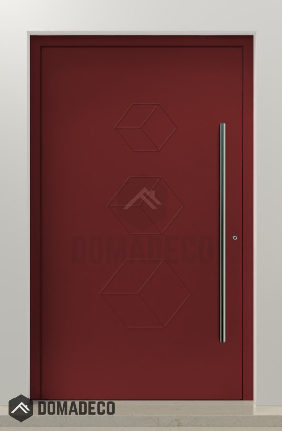 PIVOT V19 - Large thermally broken aluminum pivot door Domadeco