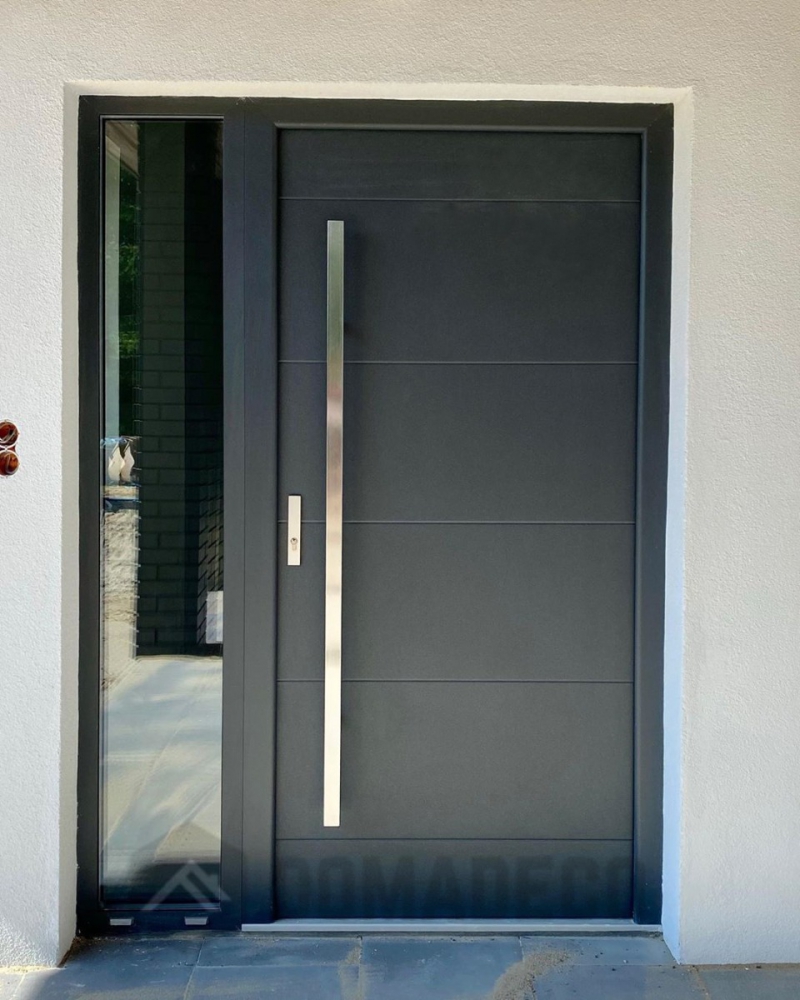 Stainless steel front doors Domadeco