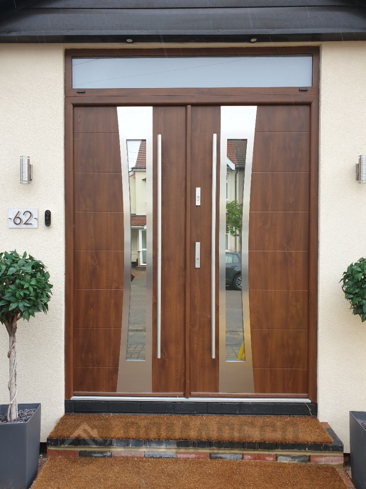 Stainless steel front doors Domadeco