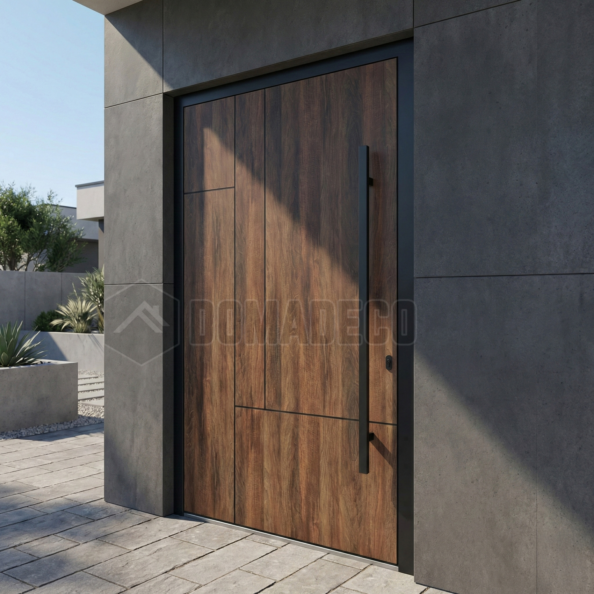 Front door with  High-Pressure Laminate