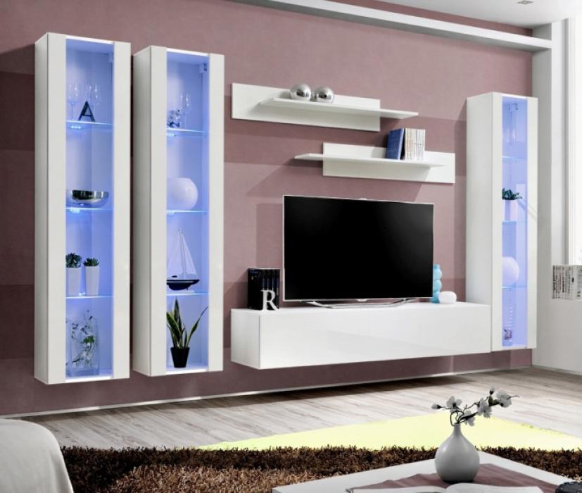 Idea d6 - wall unit with tall tv stand