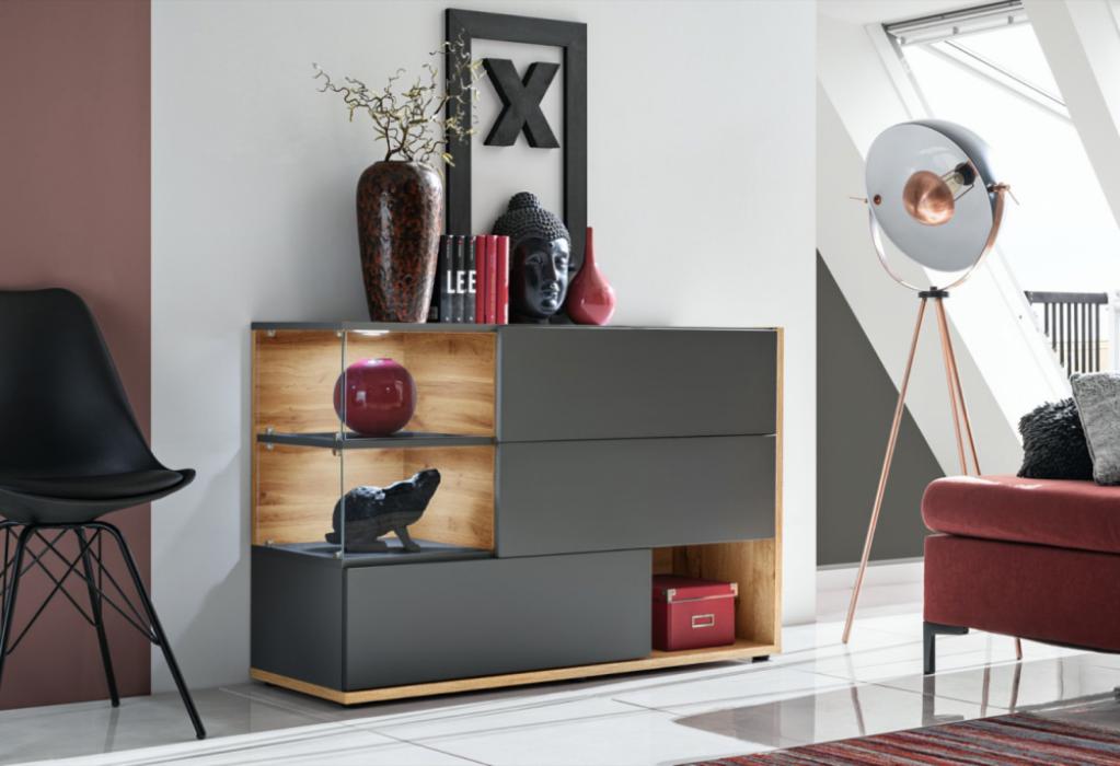 SB Simi - anthracite modern chest of drawers
